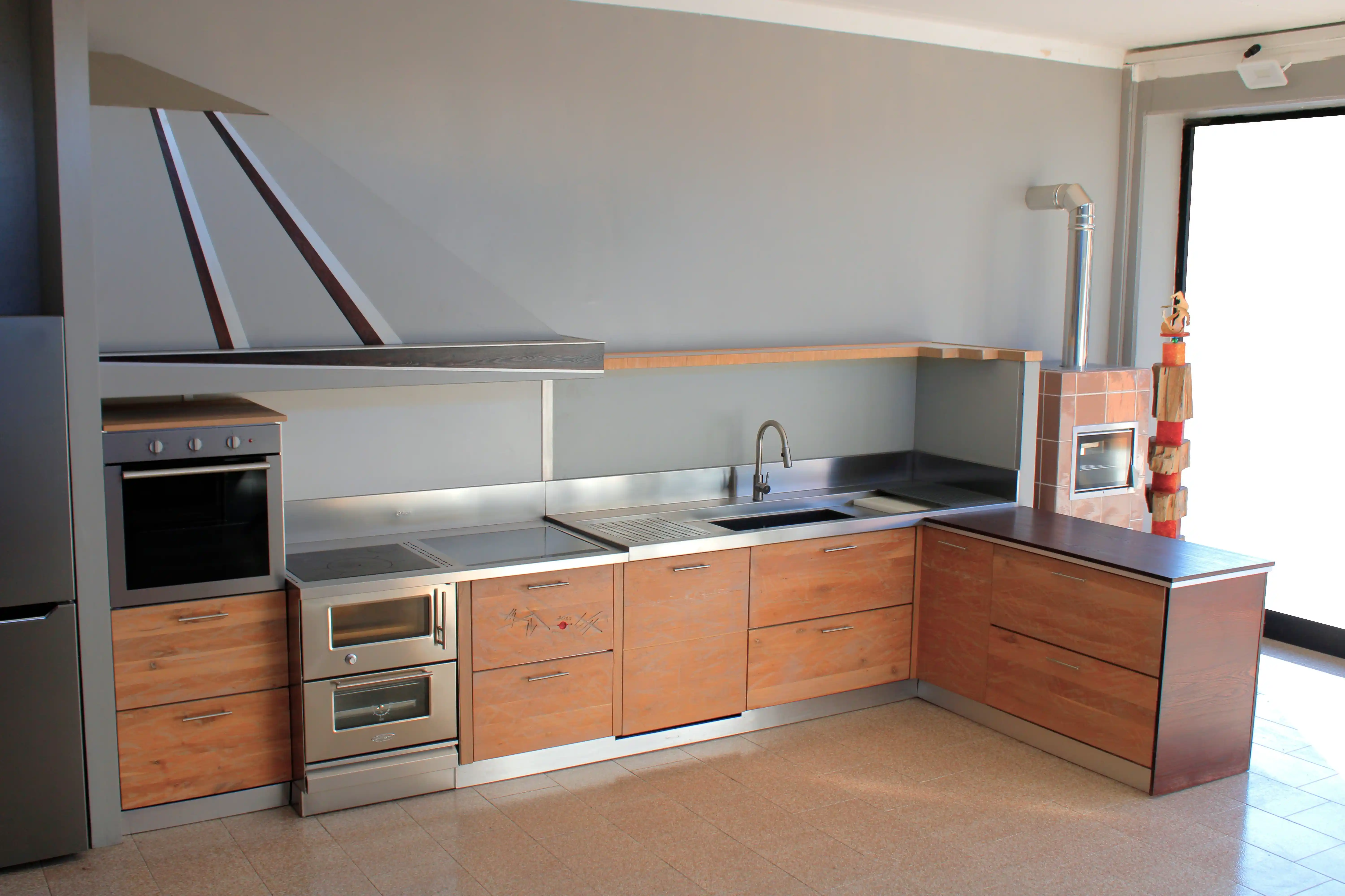 Cucina completa Design Moderno - Vista panoramica