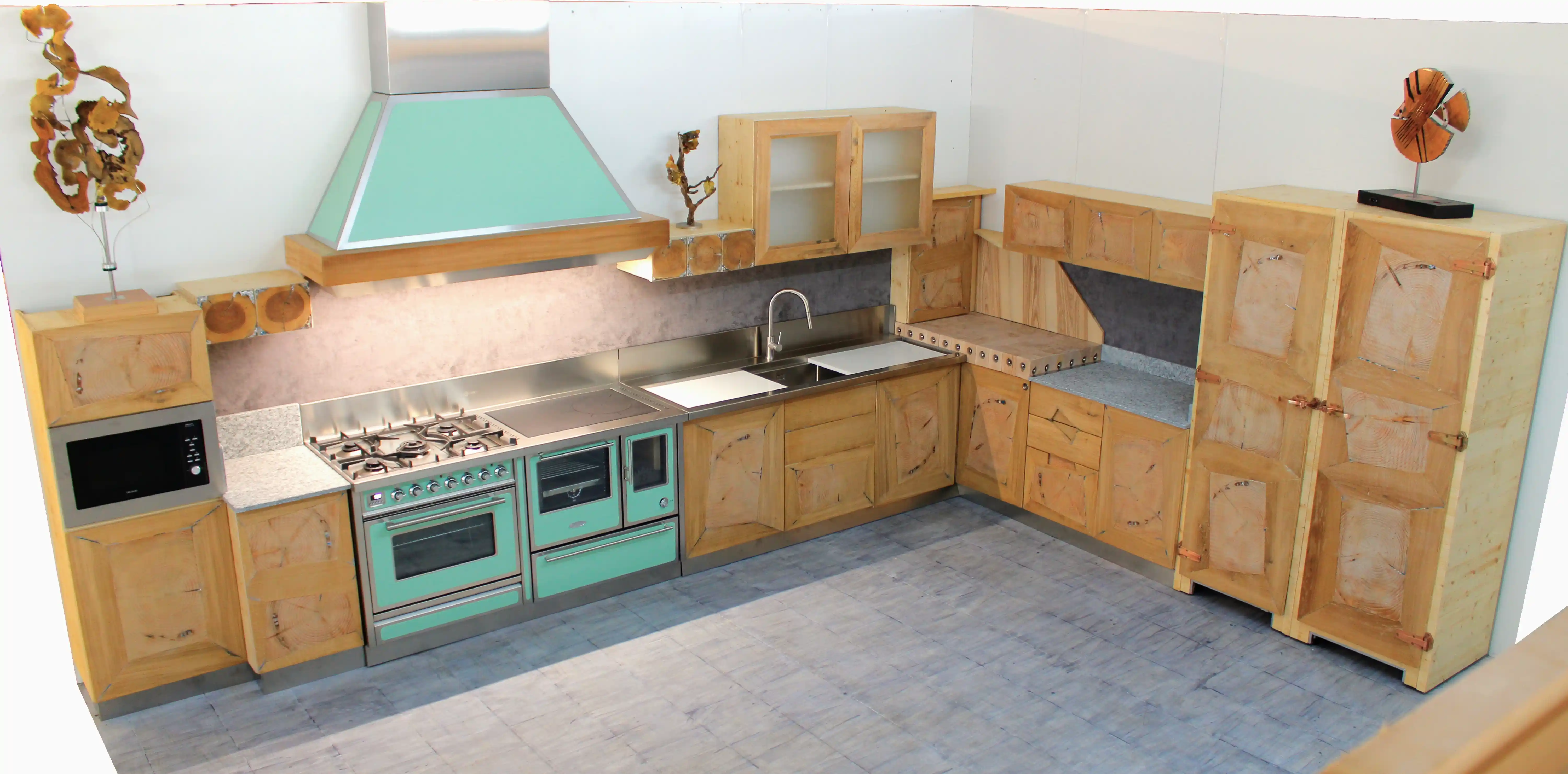 Cucina completa Serie Cedro - Vista dall'alto