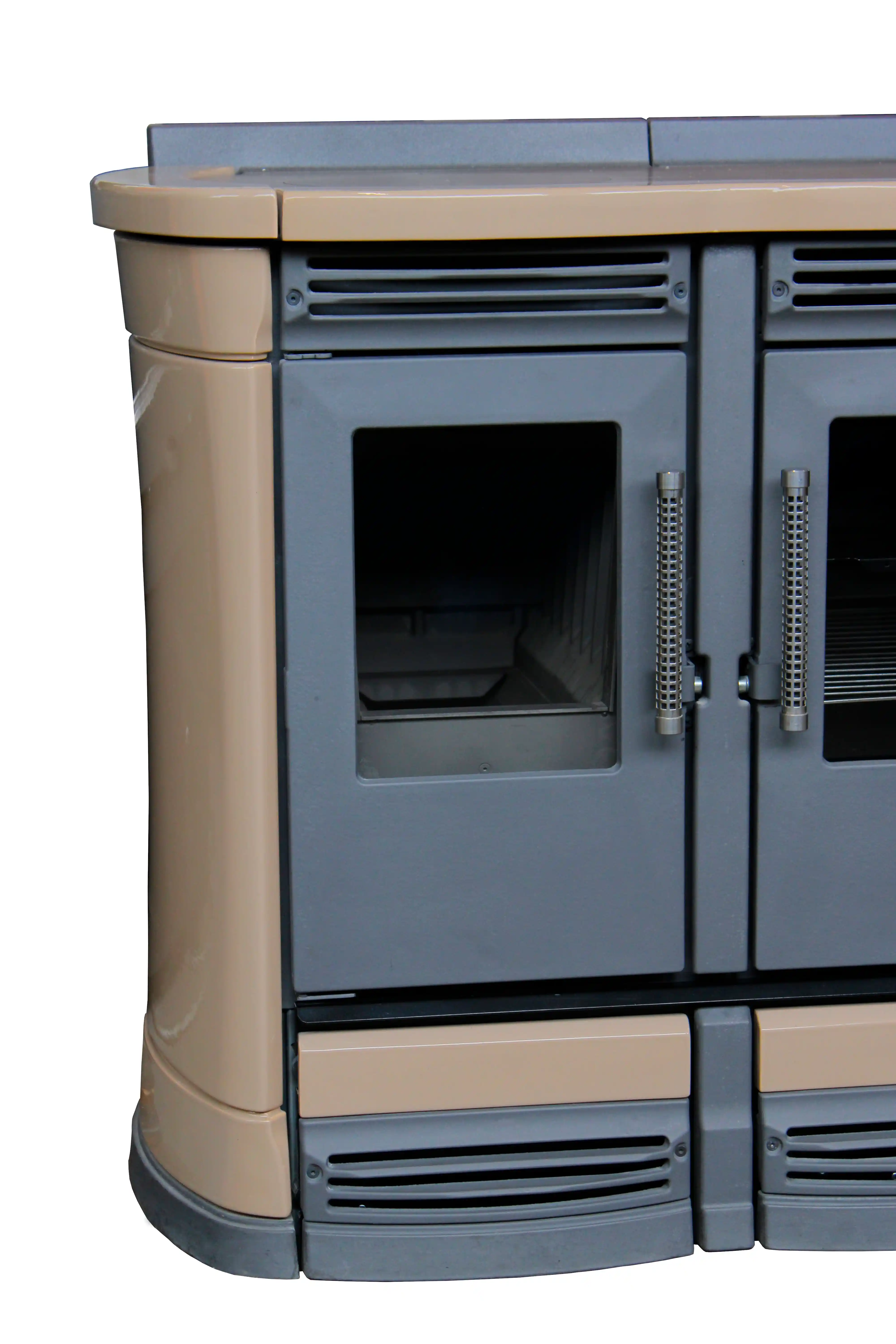 Cucina legna design Perla Moderna porta fuoco